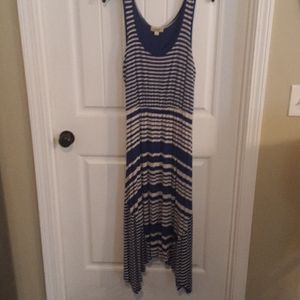 One World Brand / Misses Maxi Dress / Blue & Gray